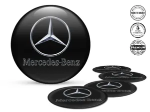 Mercedes Silikonaufkleber Stil Gewölbte Felgenembleme